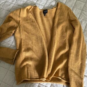 Eileen Fisher Raw Hem Wool Cardigan